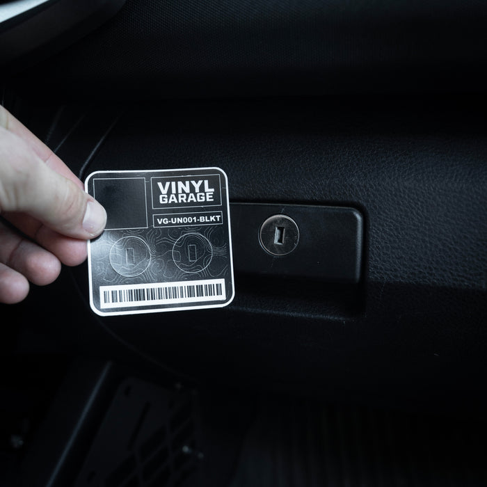 Vinyl Garage Glove Box Keyhole Cover for 4Runner