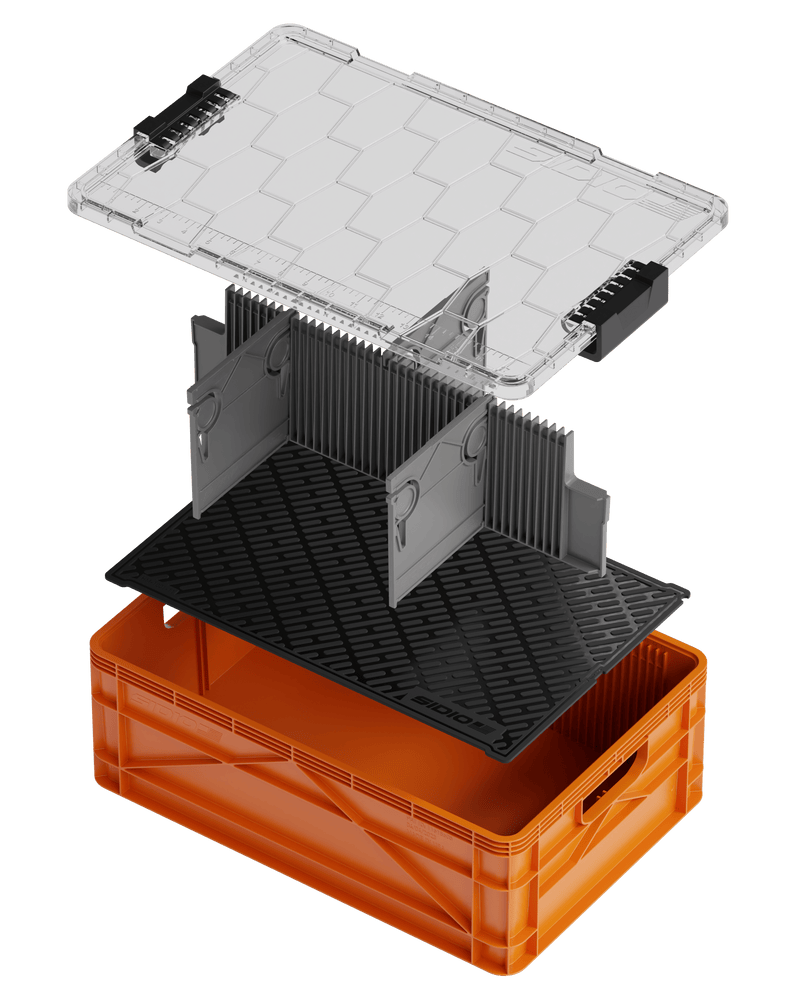 SidioCrate Half Size Heavy Duty Rubber Mat