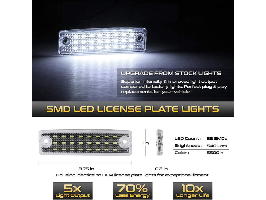 Cali Raised License Plate LED Lights For 4Runner (2003-2024)