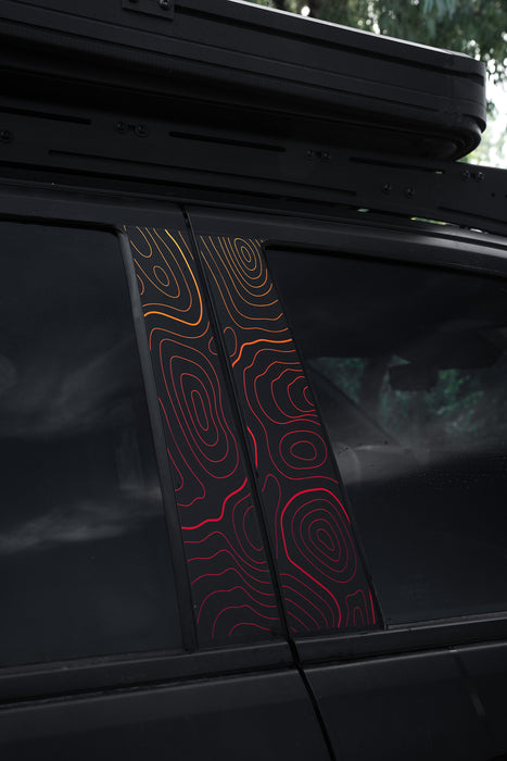 Vinyl Garage Topo B Pillar Decals For 4Runner (2025-Current)