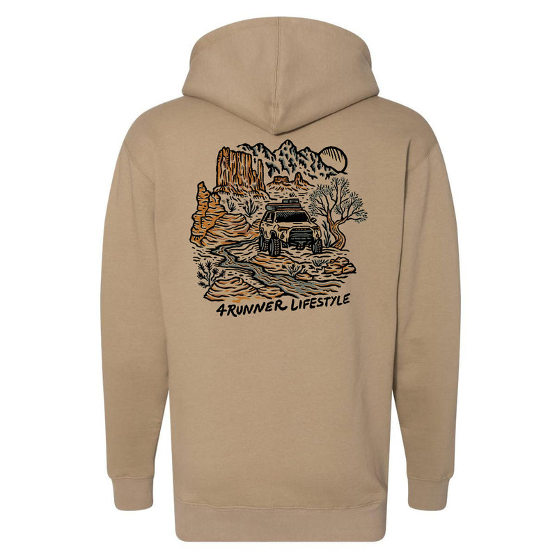 Rayco Design x 4Runner Lifestyle For The Roaming Soul Tan Hoodie