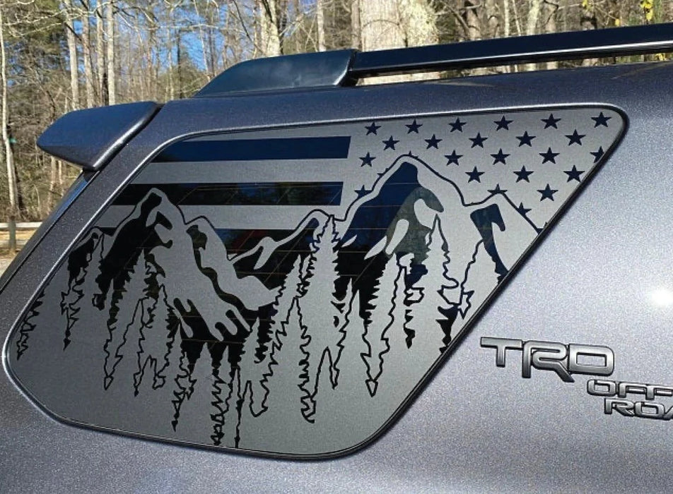 Rear Quarter Panel Window Decals For 4Runner (2010-2024)