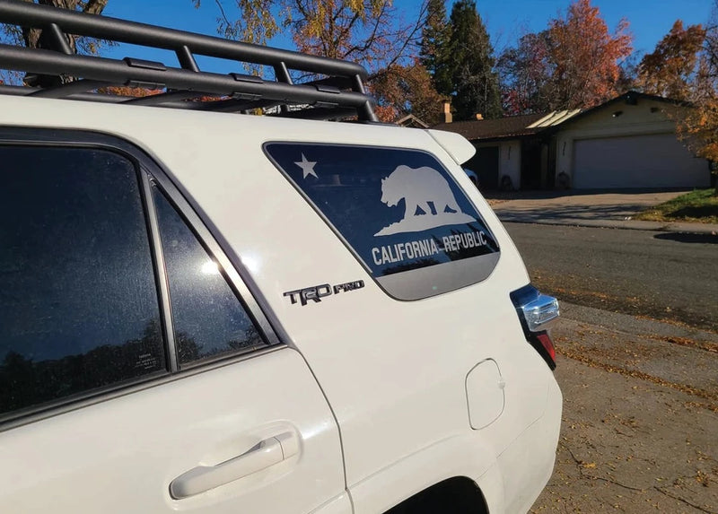 Rear Quarter Panel Window Decals For 4Runner (2010-2024)