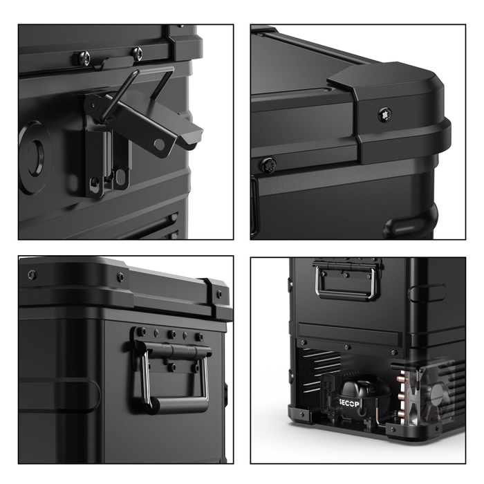 ICECO APL35 Dual Zone Aluminum Black Fridge 35 LT