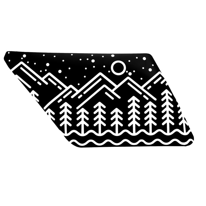 Rear Quarter Panel Window Decals For 4Runner (2025-Current)