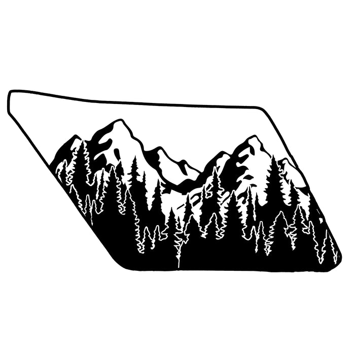 Rear Quarter Panel Window Decals For 4Runner (2025-Current)