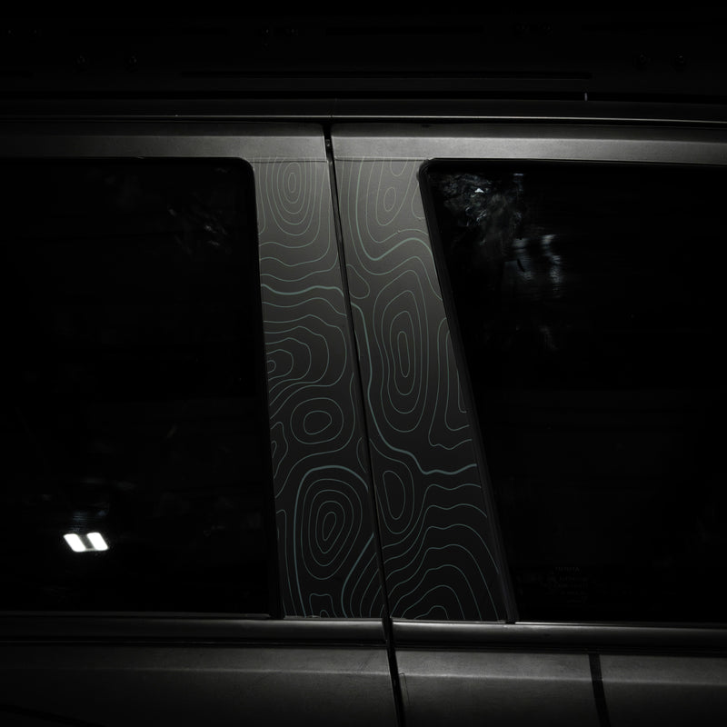 Vinyl Garage Topo B Pillar Decals For 4Runner (2025-Current)