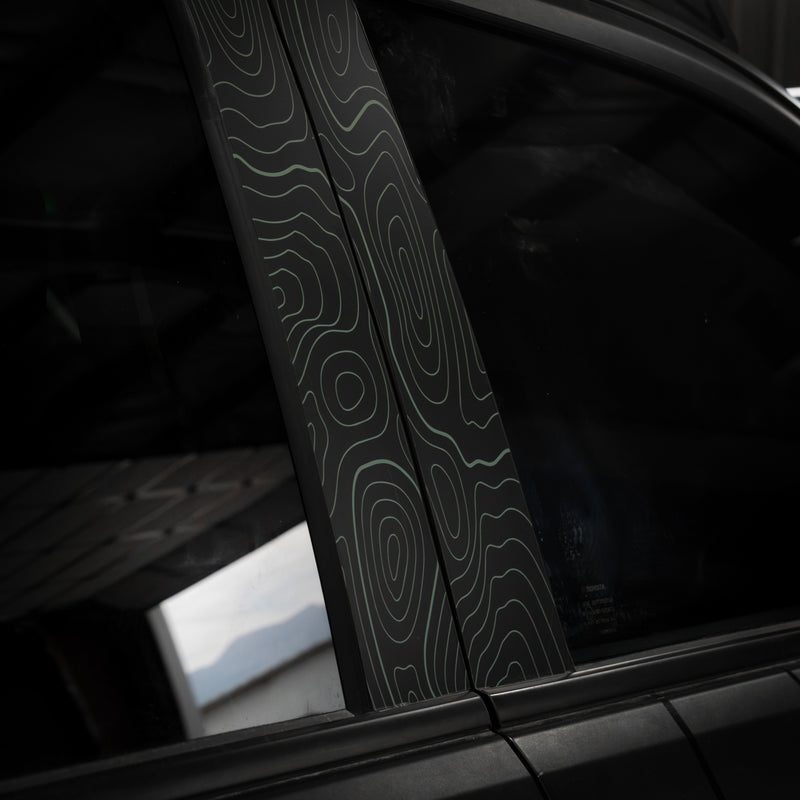 Vinyl Garage Topo B Pillar Decals For 4Runner (2025-Current)