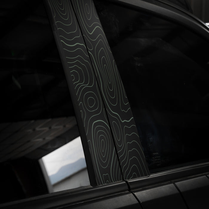 Vinyl Garage Topo B Pillar Decals For 4Runner (2025-Current)