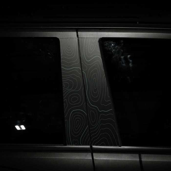 Vinyl Garage Topo B Pillar Decals For 4Runner (2025-Current)