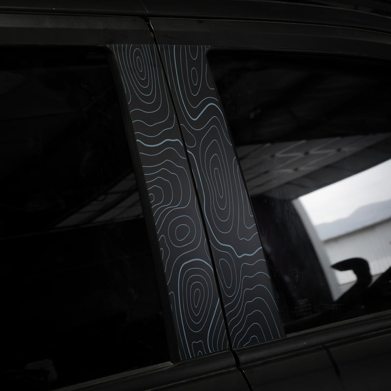 Vinyl Garage Topo B Pillar Decals For 4Runner (2025-Current)