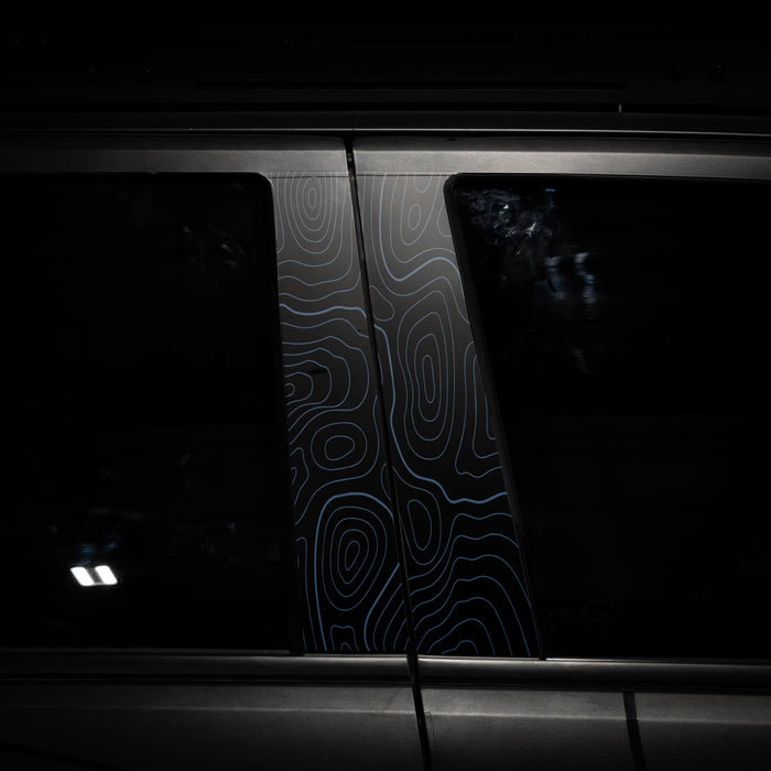 Vinyl Garage Topo B Pillar Decals For 4Runner (2025-Current)
