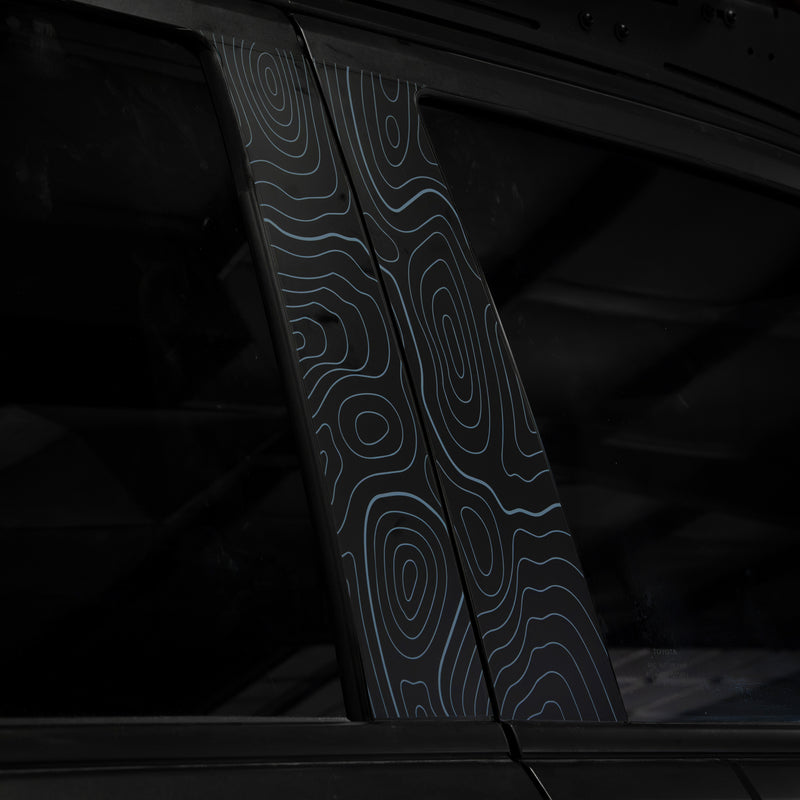 Vinyl Garage Topo B Pillar Decals For 4Runner (2025-Current)