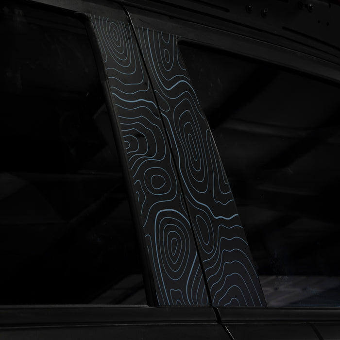 Vinyl Garage Topo B Pillar Decals For 4Runner (2025-Current)