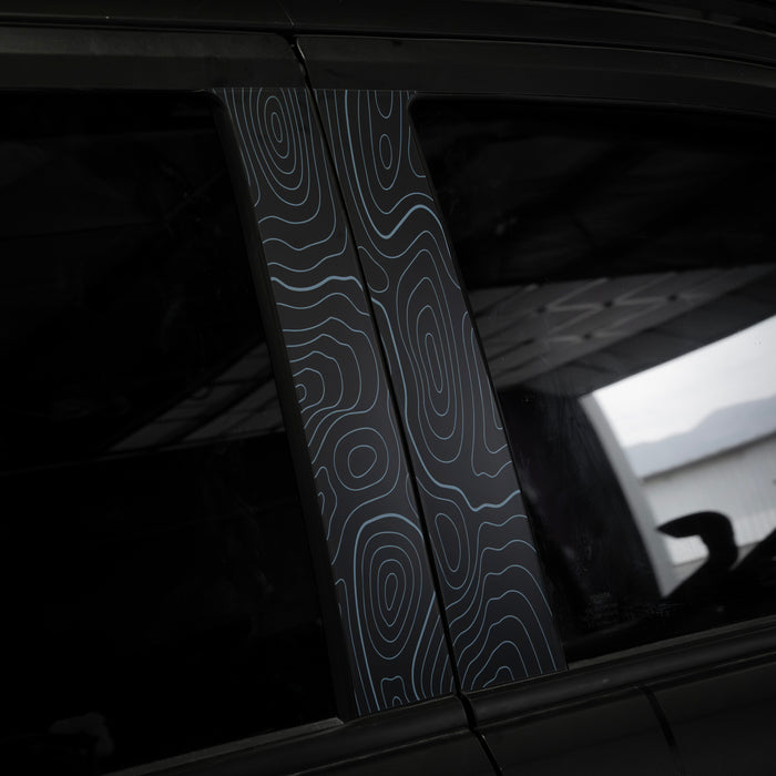 Vinyl Garage Topo B Pillar Decals For 4Runner (2025-Current)