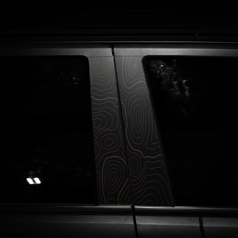 Vinyl Garage Topo B Pillar Decals For 4Runner (2025-Current)