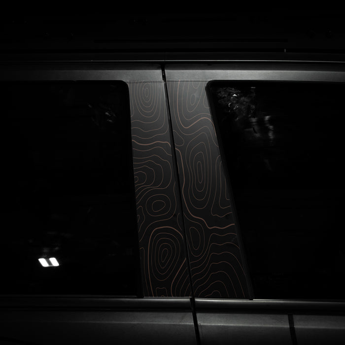 Vinyl Garage Topo B Pillar Decals For 4Runner (2025-Current)