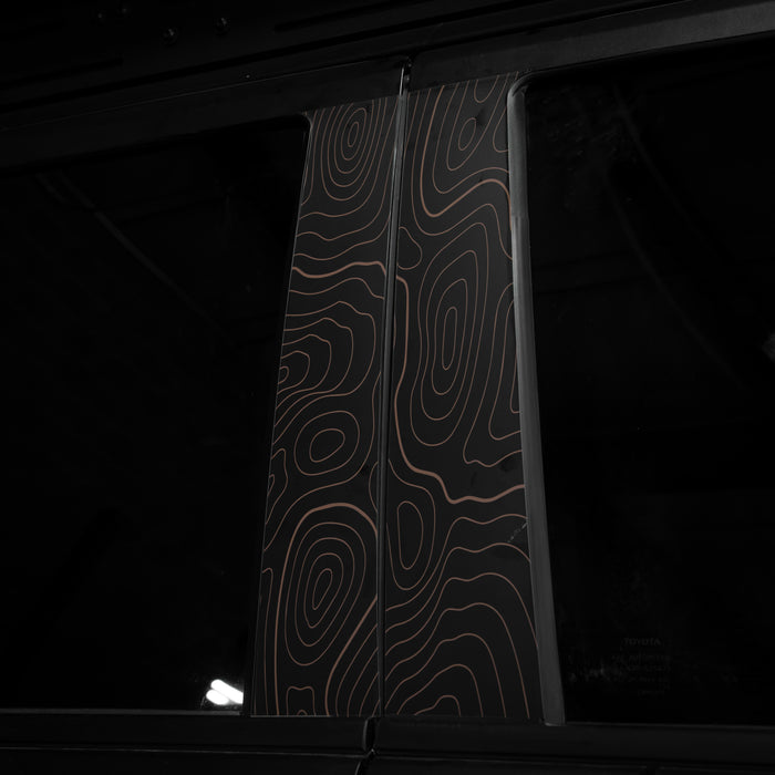 Vinyl Garage Topo B Pillar Decals For 4Runner (2025-Current)