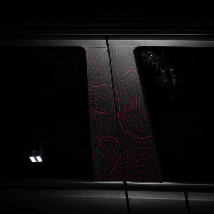 Vinyl Garage Topo B Pillar Decals For 4Runner (2025-Current)