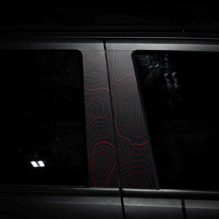 Vinyl Garage Topo B Pillar Decals For 4Runner (2025-Current)