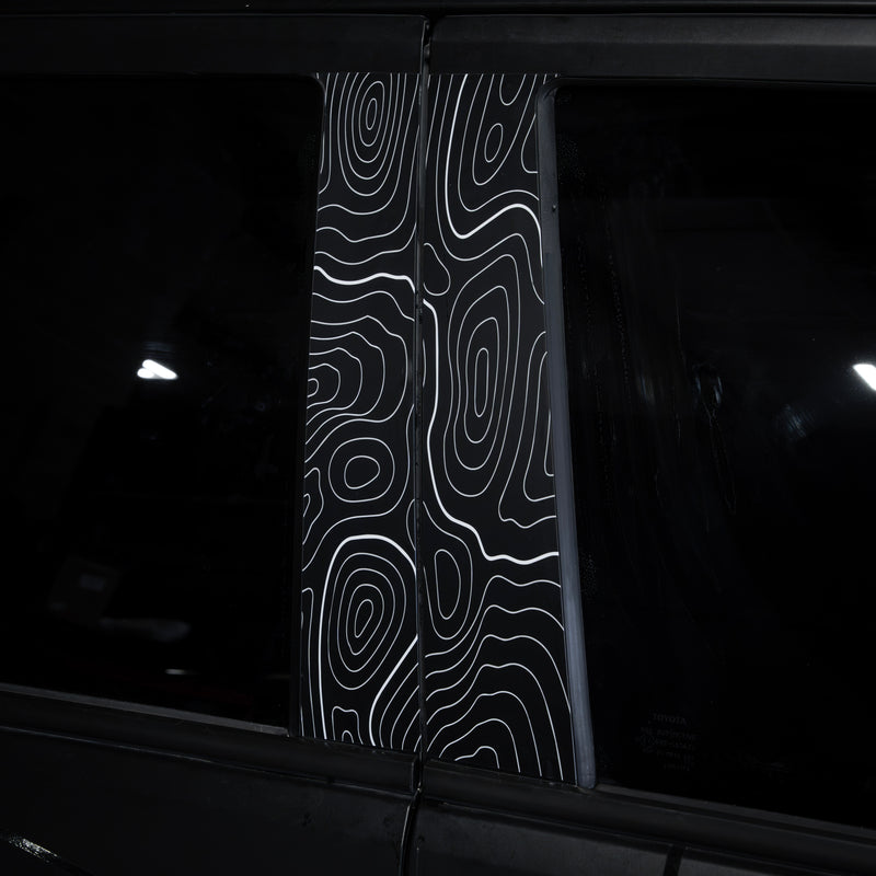 Vinyl Garage Topo B Pillar Decals For 4Runner (2025-Current)