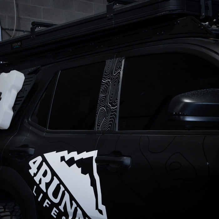 Vinyl Garage Topo B Pillar Decals For 4Runner (2025-Current)
