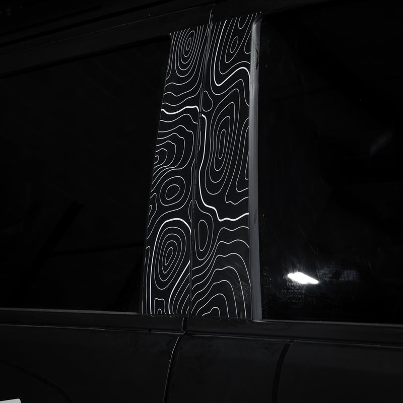 Vinyl Garage Topo B Pillar Decals For 4Runner (2025-Current)