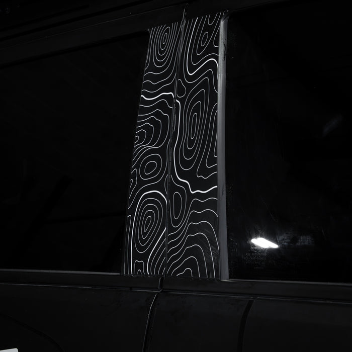 Vinyl Garage Topo B Pillar Decals For 4Runner (2025-Current)