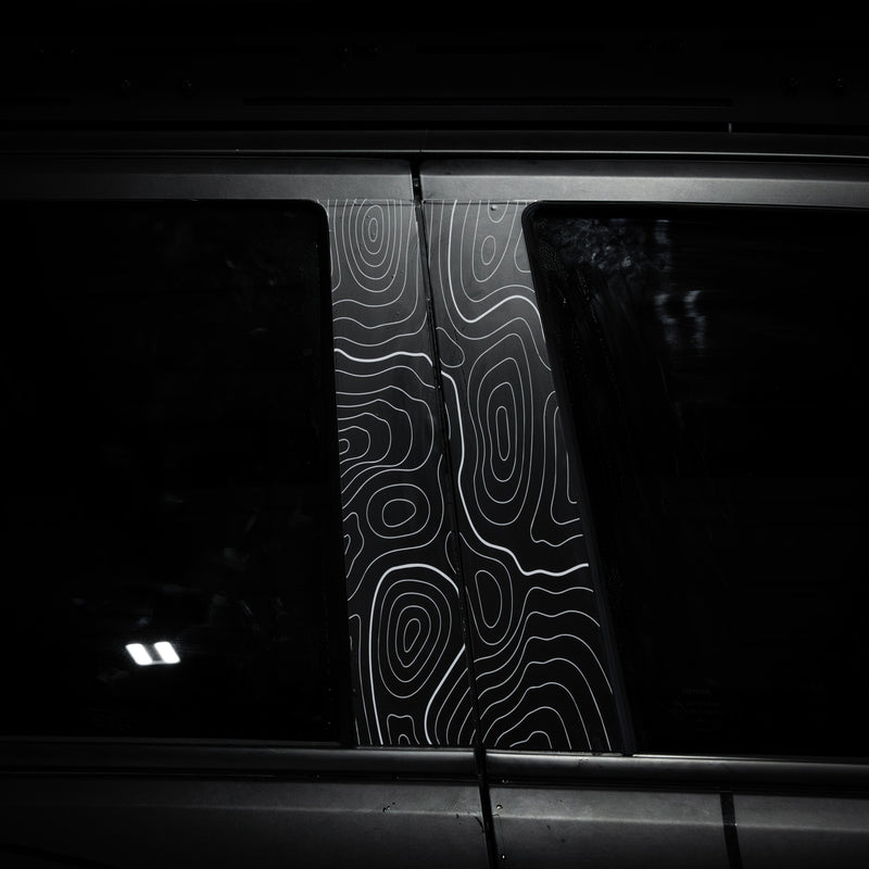 Vinyl Garage Topo B Pillar Decals For 4Runner (2025-Current)