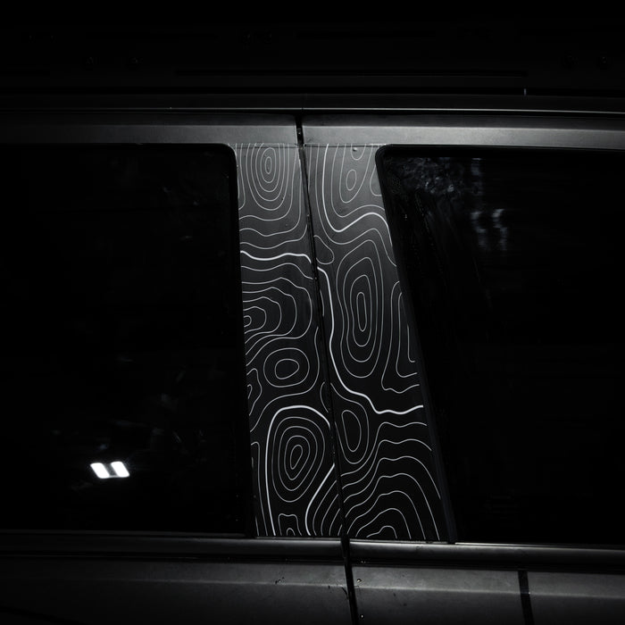Vinyl Garage Topo B Pillar Decals For 4Runner (2025-Current)