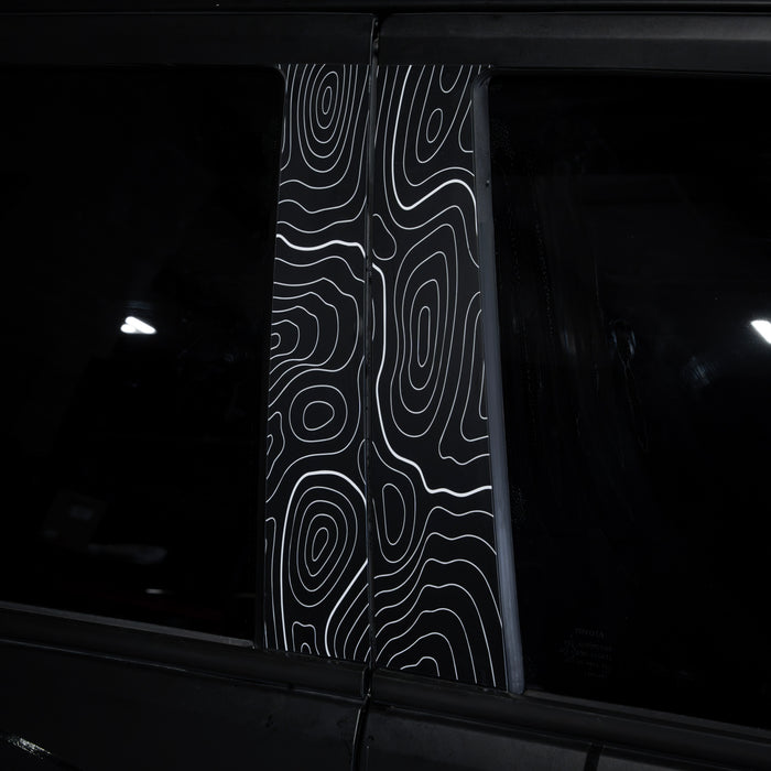 Vinyl Garage Topo B Pillar Decals For 4Runner (2025-Current)