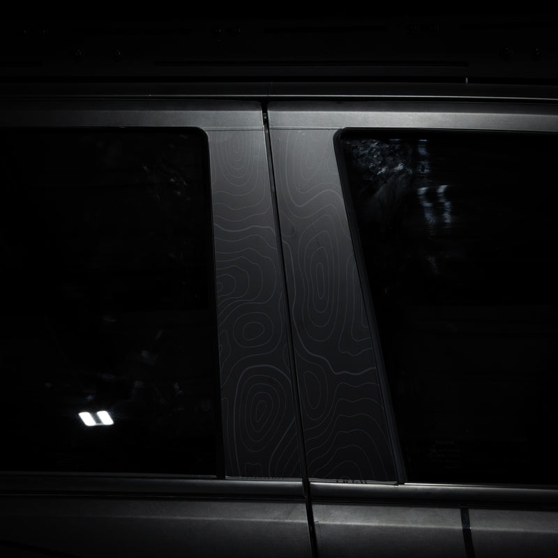 Vinyl Garage Topo B Pillar Decals For 4Runner (2025-Current)