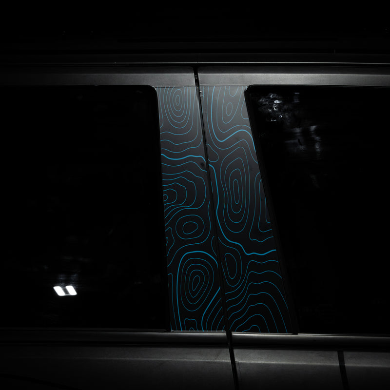 Vinyl Garage Topo B Pillar Decals For 4Runner (2025-Current)