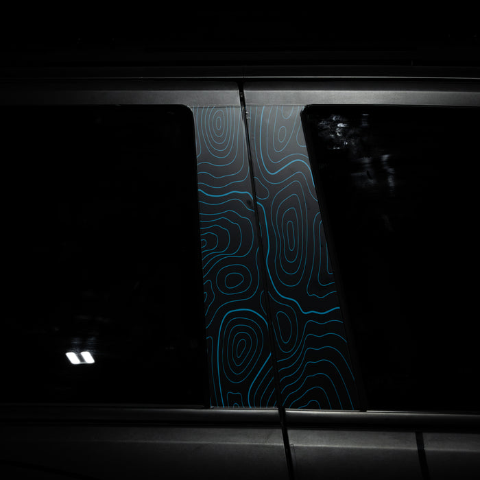 Vinyl Garage Topo B Pillar Decals For 4Runner (2025-Current)
