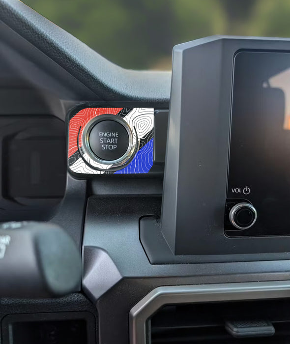 Vinyl Garage Start/Stop Button Overlay For 4Runner (2025-Current)