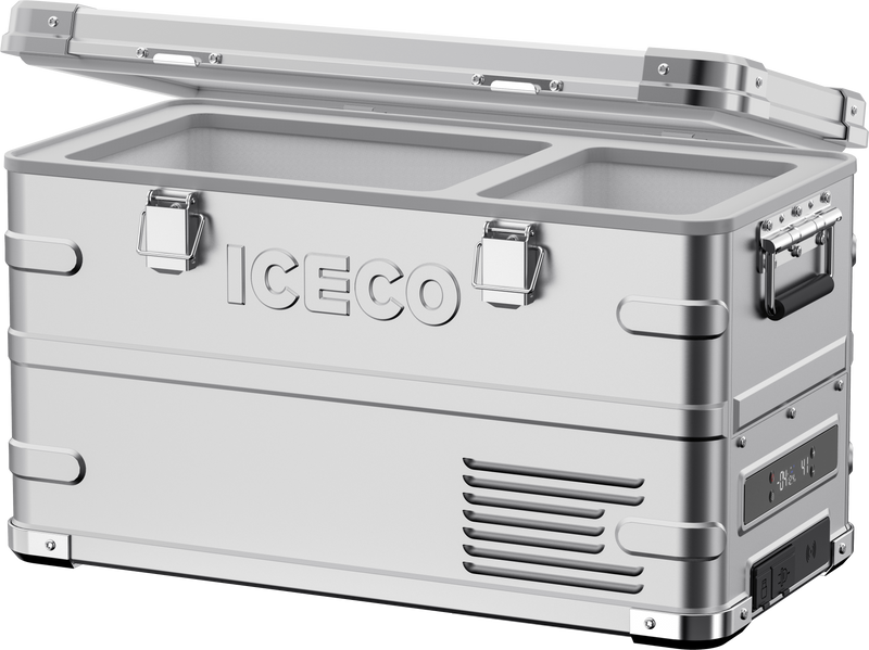 ICECO APL35 Dual Zone Aluminum Silver Fridge 35 LT