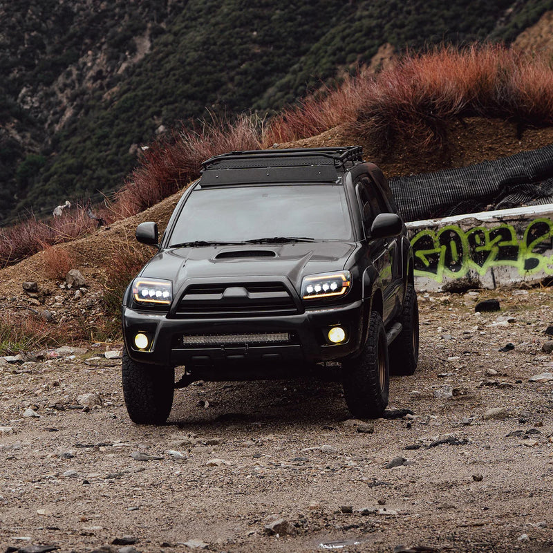 AlphaRex NOVA-Series LED Projector Headlights Black For 4Runner (2003-2009)
