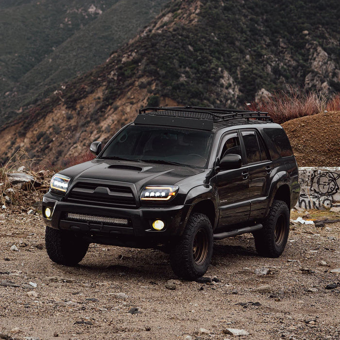 AlphaRex NOVA-Series LED Projector Headlights Black for 4Runner (2003-2009)