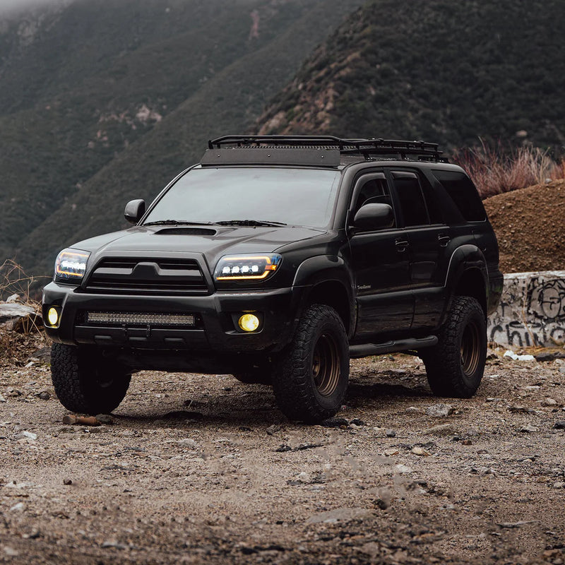 AlphaRex NOVA-Series LED Projector Headlights Black For 4Runner (2003-2009)