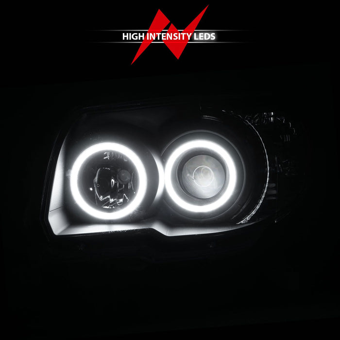 Anzo Projector Black Headlights RX Halo For 4Runner (2006-2009)