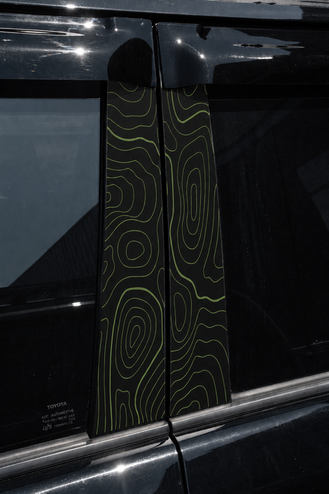Vinyl Garage Topo B Pillar Decals For 4Runner (2010-2024)