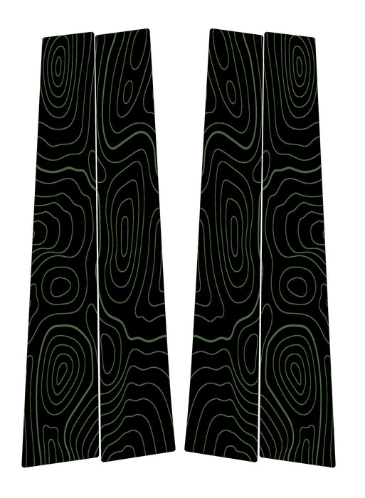 Vinyl Garage Topo B Pillar Decals For 4Runner (2010-2024)