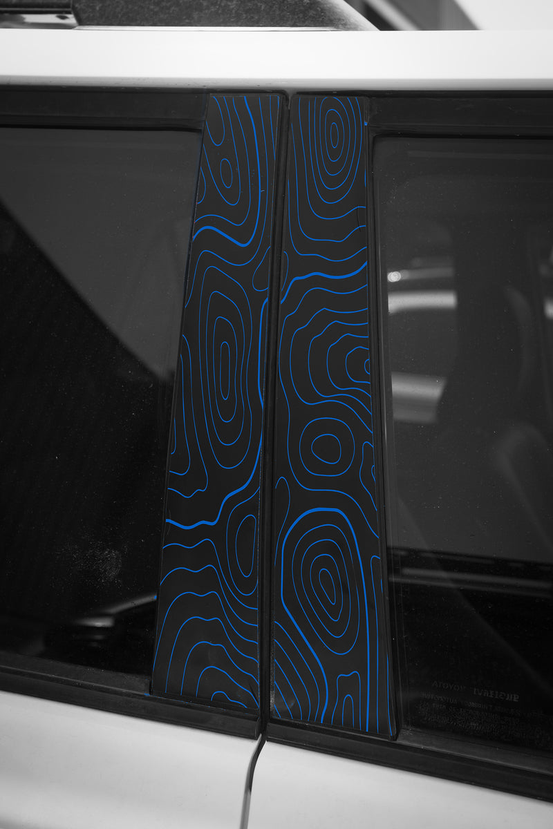 Vinyl Garage Topo B Pillar Decals For 4Runner (2010-2024)