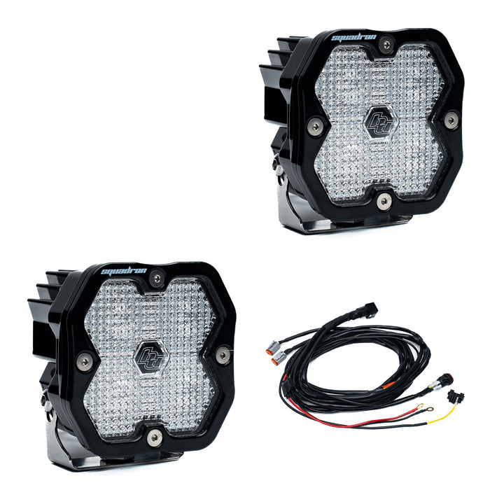 Baja Designs Squadron 2.0 Sport Black LED Auxiliary Light Pod Pair - Universal