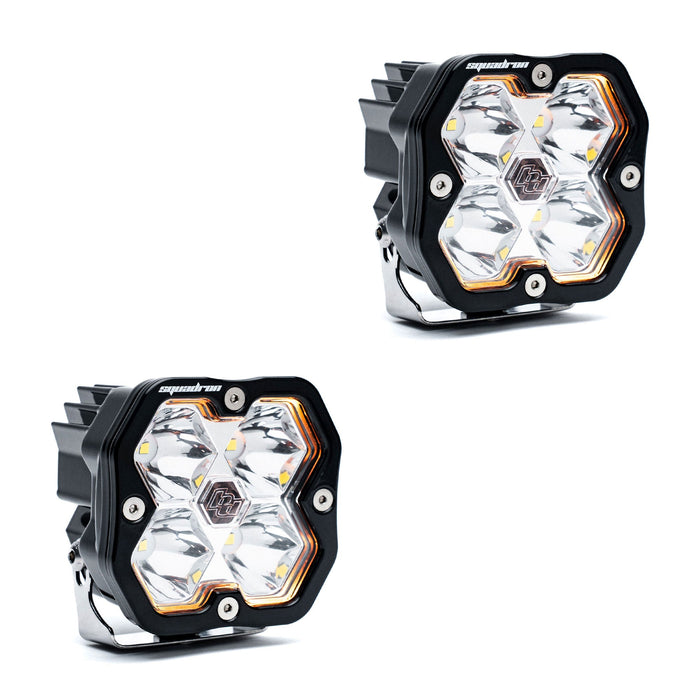Baja Designs Squadron 2.0 Sport Black LED Auxiliary Light Pod Pair - Universal