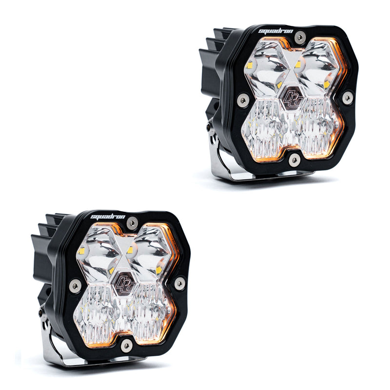 Baja Designs Squadron 2.0 Sport Black LED Auxiliary Light Pod Pair - Universal