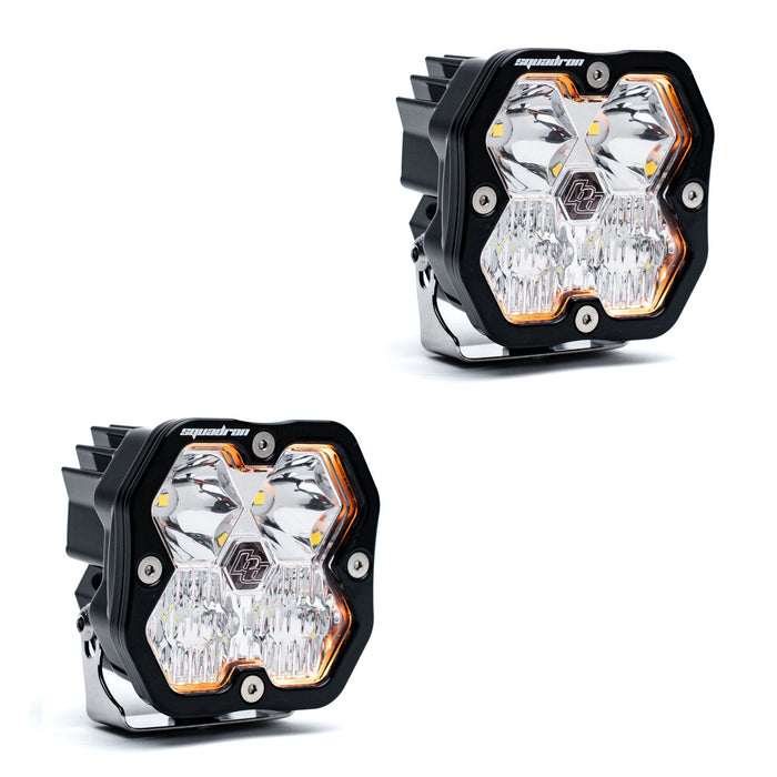 Baja Designs Squadron 2.0 Sport Black LED Auxiliary Light Pod Pair - Universal