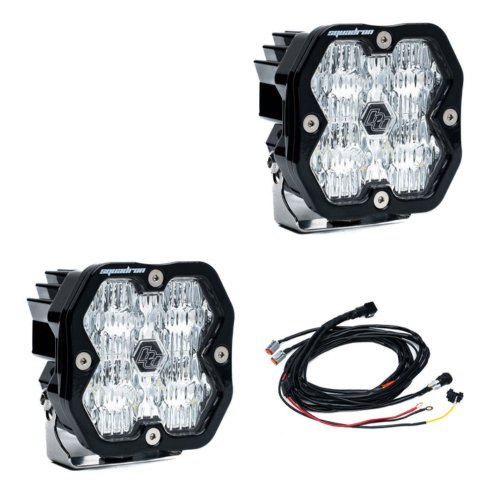 Baja Designs Squadron 2.0 Sport Black LED Auxiliary Light Pod Pair - Universal