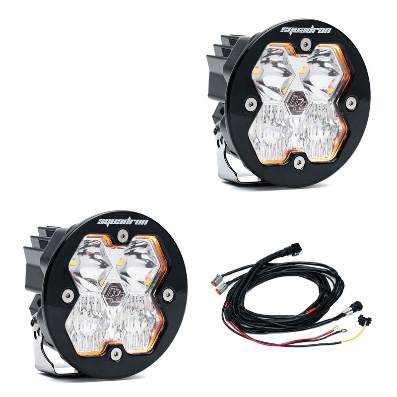 Baja Designs Squadron R 2.0 Sport Black LED Auxiliary Light Pod Pair - Universal