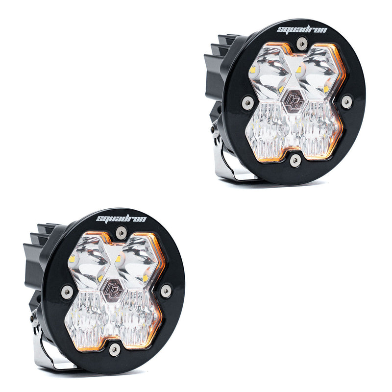Baja Designs Squadron R 2.0 Sport Black LED Auxiliary Light Pod Pair - Universal